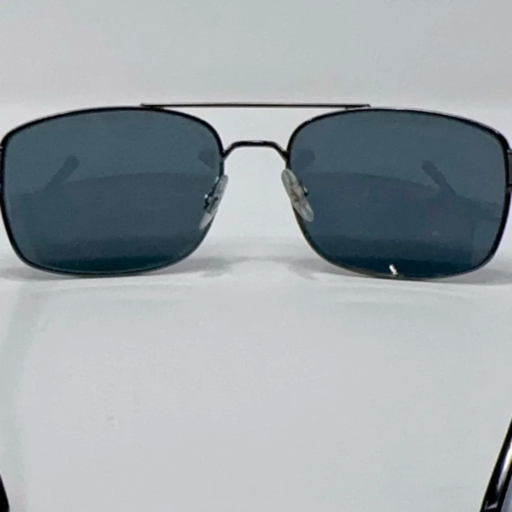 Ray-Ban RB3687 004/58 Polarized Sunglasses 58mm Gunmetal Blue Lens W/Case Italy